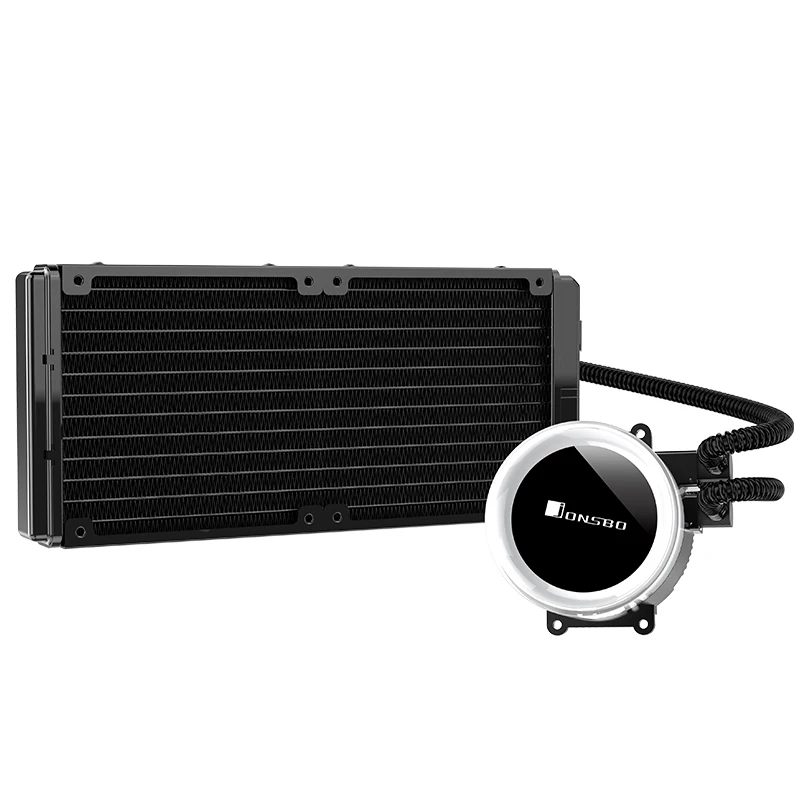 Jonsbo Tw2-240 501 Pc Cpu водяное охлаждение 4Pin Pwm интегрированный кулер водяного охлаждения для Lga 775/115X Intel Amd Ryzen Apu компьютера
