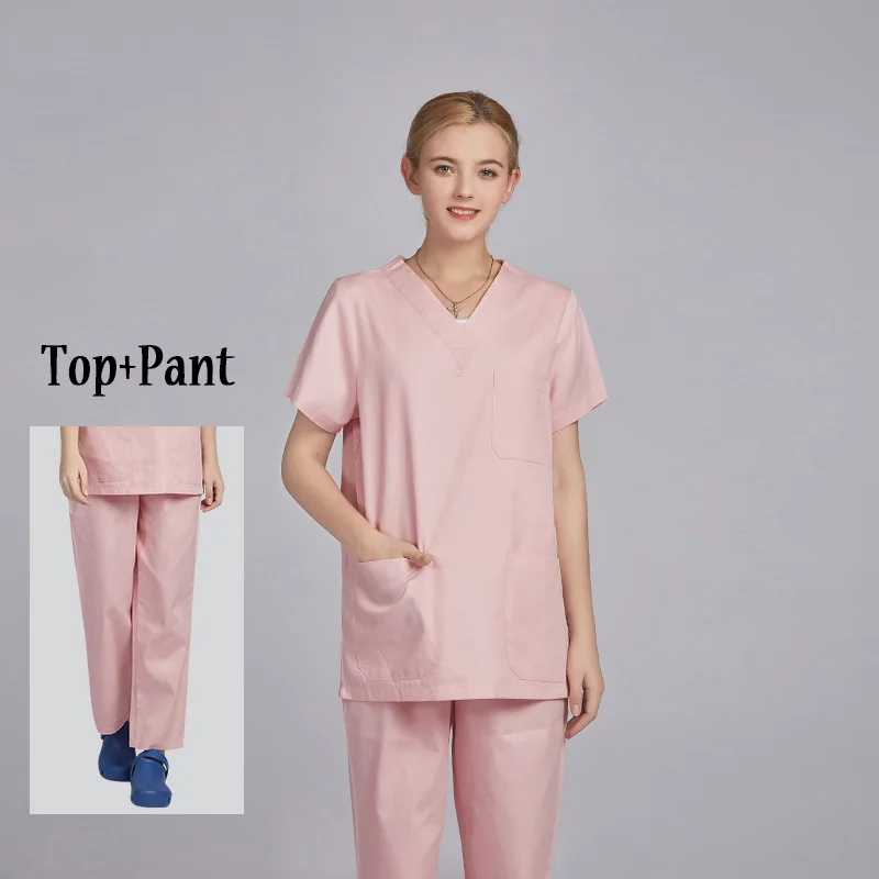 Салон красоты комплекты униформа для сотрудниц спа-салонов обувь для мужчин и женщин медицинский хирургический аптека доктор униформа медсестры стоматологии скребки - Цвет: woman-Top pant