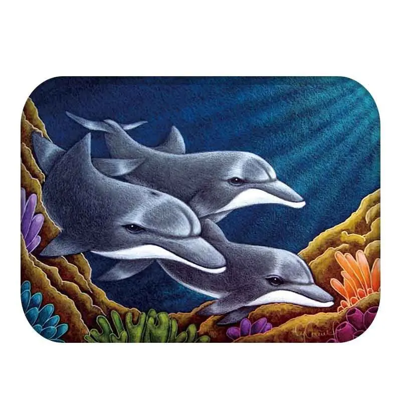 Tropical Entrance Area Rug Modern Printed Carpets Non-slip Kitchen Living Room Rug Bathroom Anti Sand Beach Mat For Bathroom