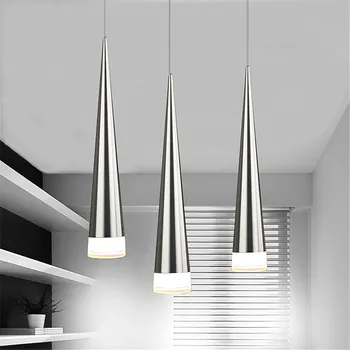 

Modern LED lamp pendant light Aluminum Metal Plating taper dining sitting room bar cafe shop hanging lighting fixture AC110-265V