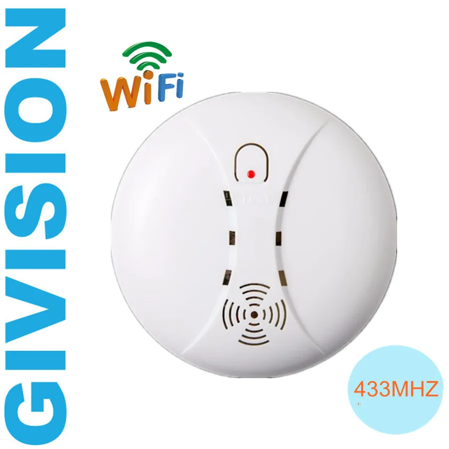 cctv security Wireless Smart Smoke alarm sensor fire Detector 433mhz