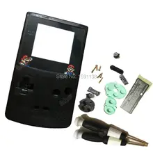 ZUCZUG прозрачный черный чехол подходит для Nintendo dogbc GameboyColor без царапин корпус с специальный экран оболочки консоли с отвертками