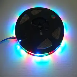 Бесплатная доставка 5 м SMD 5050 RGB водонепроницаемый полосы света из светодиодов с controllor и адаптер