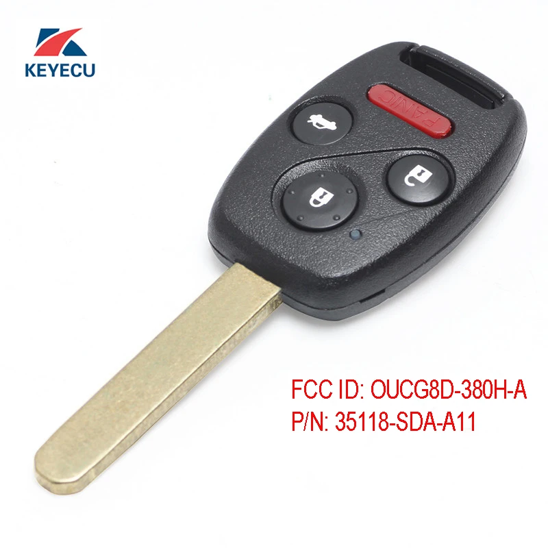 Запасная деталь KEYECU без ключа для Honda Accord 2003 - 2007/2010 с 1 кнопкой Свободное