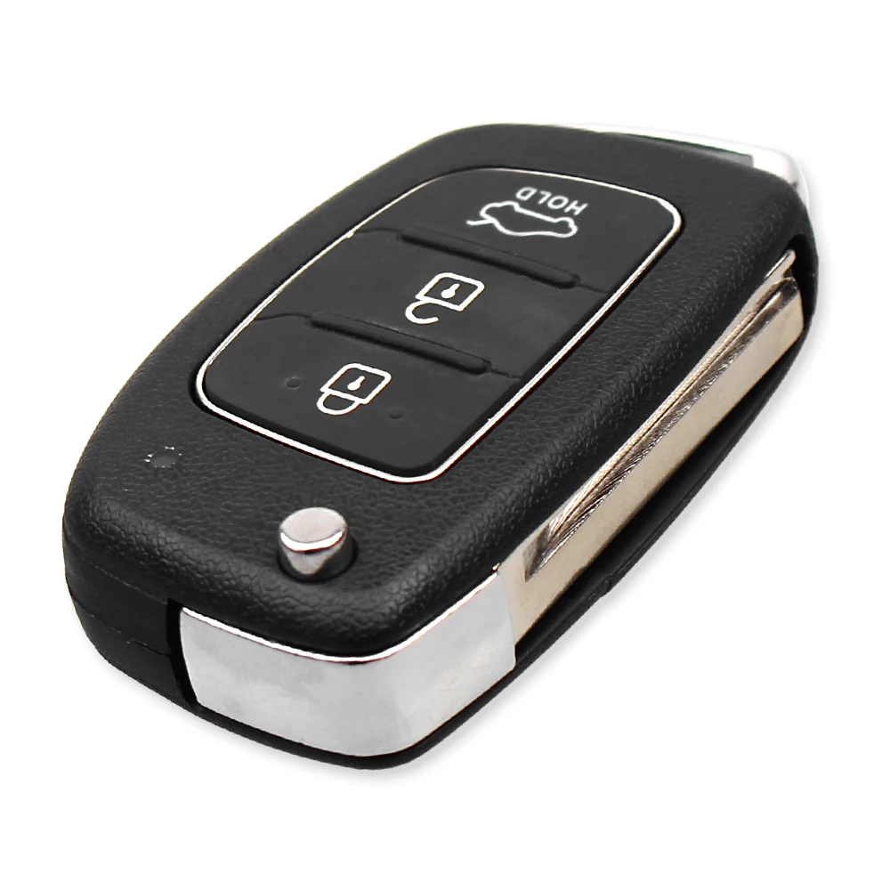 KEYYOU Flip Remote Car Key Shell Case For Hyundai Solaris ix35 ix45 ELANTRA Santa Fe HB20 Verna HY15/HY20/TOY40 Blade 3 Buttons