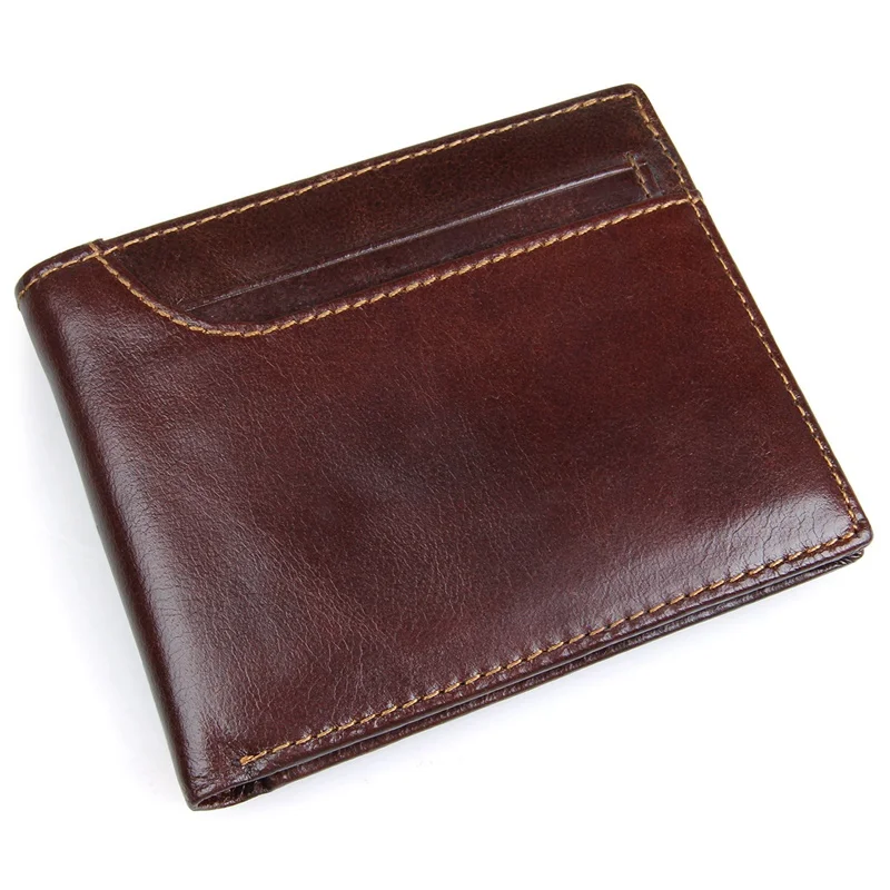 

J.M.D Genuine Leather RFID Blocking Card Case Genuine Leather Wallet For Mens ID Card Holder R-8104Q