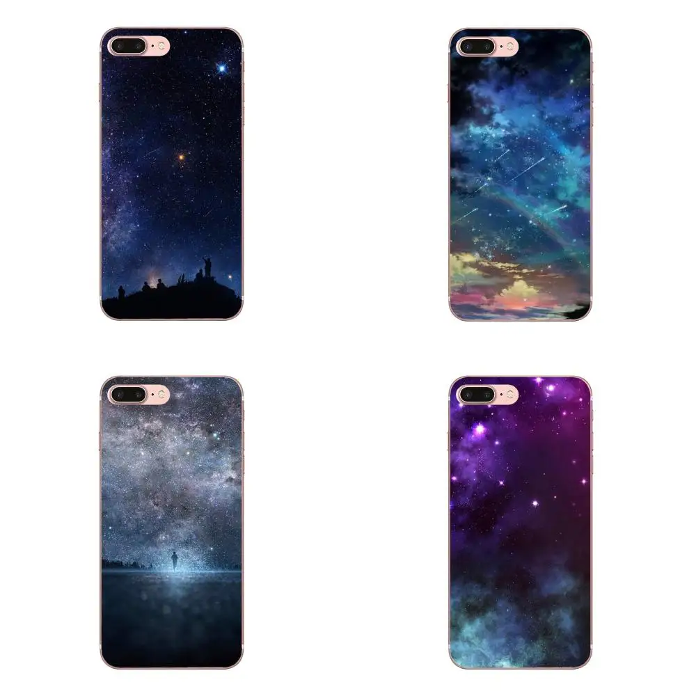 Soft Case Accessories For Apple iPhone 4 4S 5 5C 5S SE 6 6S 7 8 Plus X XS Max XR Cartoon Starry Sky | Мобильные телефоны и
