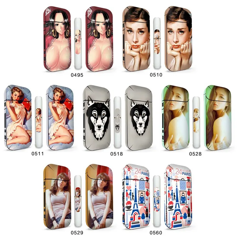 

3M Printing PVC Material Skin Sticker Case Sleeve Antidust Decorative Protective Cover For IQOS 2.4 Plus