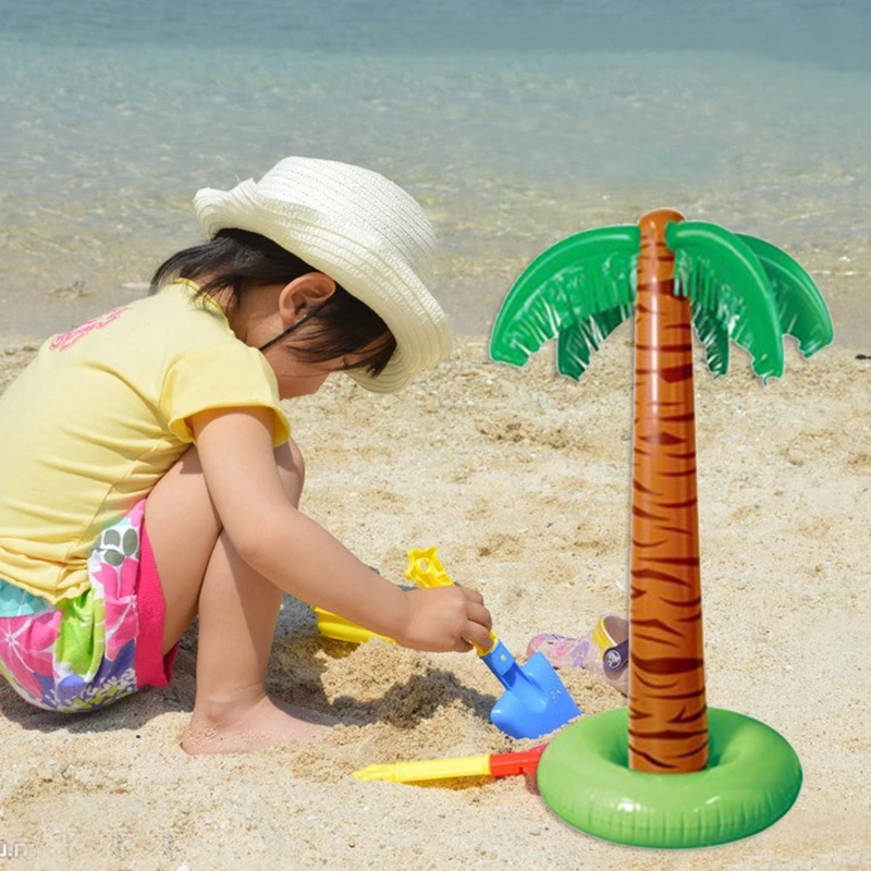 90 см надувные тропические пальмы бассейн украшения для пляжной вечеринки игрушки на открытом воздухе