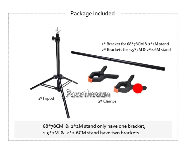 Photography background backdrops holder stand 3