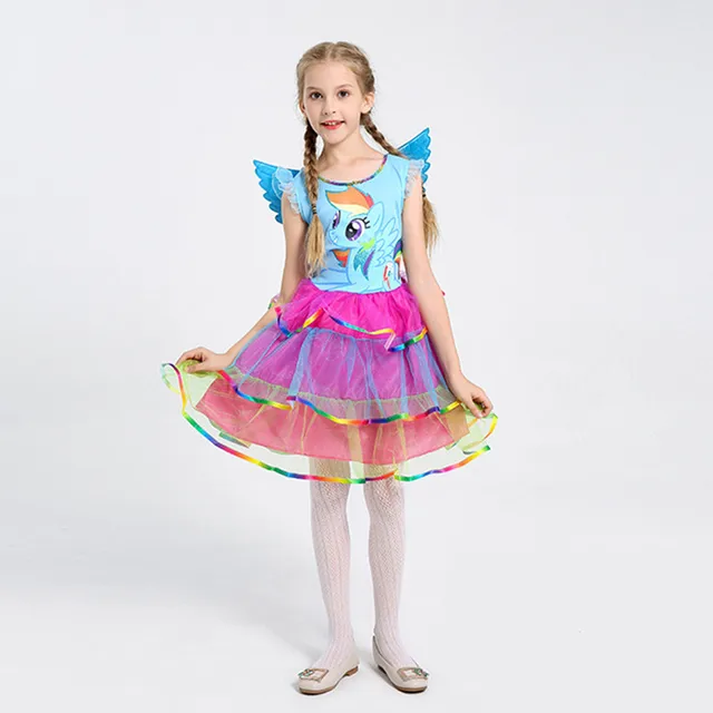 Rainbow Unicorn Princess Dress + Pony's 