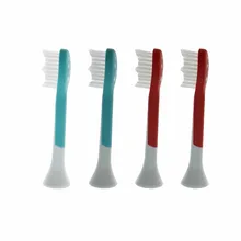 4 шт./лот сменные насадки зубных щеток для детей для PHILIPSHX6100/HX6150/HX6411/HX6411/Sonicare R710/Vitality Precision Clean