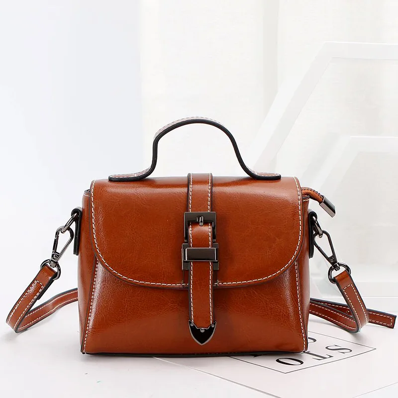 

Fashion Genuine Leather Women Messenger Bags Small Women Leather Handbag Brand Designer Mini Women Shoulder Bag Lady Tote Bag