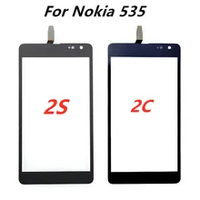 Чехол с подставкой и отделениями для карт для Nokia Lumia 535 N535 CT2S1973 CT2C1607 Сенсорный экран дигитайзер внешняя Стекло Панель Сенсор