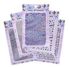 4 шт 3D Рождественский снежный цветок кружева колокол Олень дизайн ногтей наклейки Советы инструмент обертывания штамп DIY маникюр слайдер украшения JI138