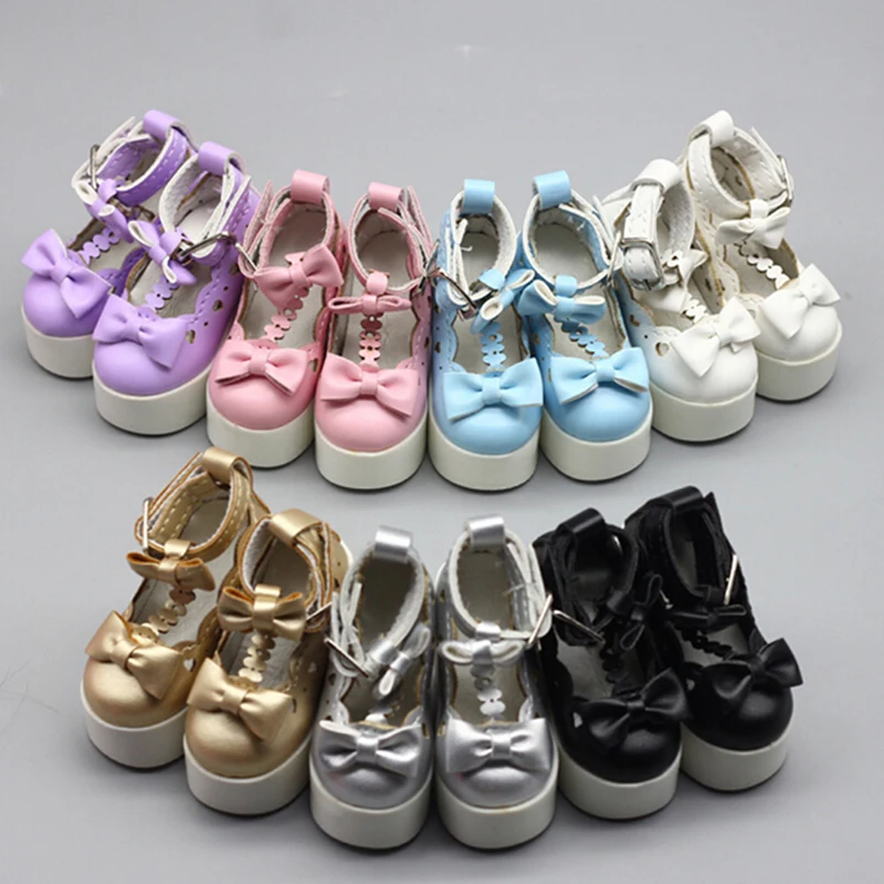 

Lovely Handmade Fit for 1/3 1/4 SD AOD DOD BJD MSD Doll Synthetic Leather pu Shoes Women's Girl high-heeled shoes