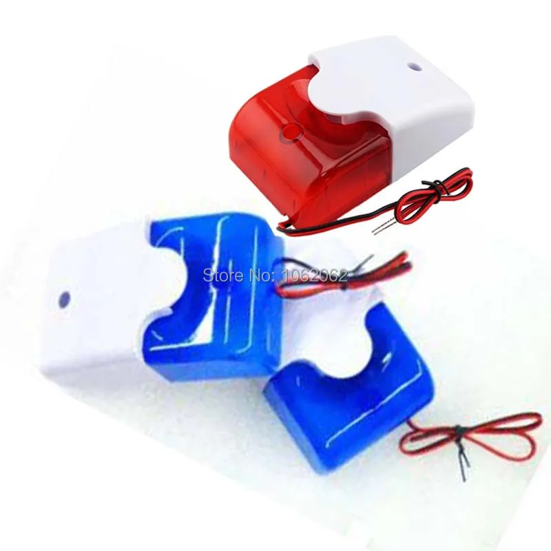 

12V Wired Sound Alarm Strobe Flashing Light Siren Home Security System model 103