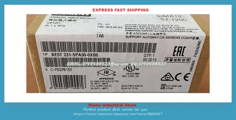 

SB1231 Thermal Resistance Signal Board Module 6ES7231-5PA30-0XB0 6ES7 231-5PA3O-OXBO New