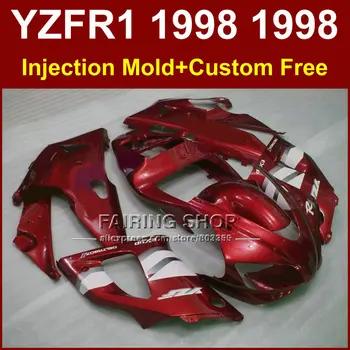 

AG9V Injection red fairings kit for YAMAHA YZF R1 YZF1000 98 99 R1 motorcycle EXUP fairings 1998 1999 YZF R1 L0PD