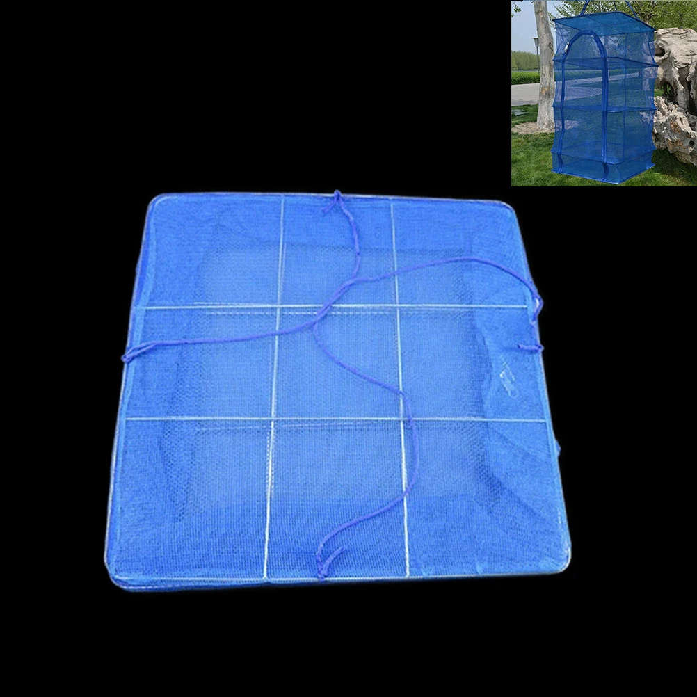 

High Quality 3 Layer Outdoor Hanging Drying Tableware Food Dry Net Shelf Hang Cage Fish Rack