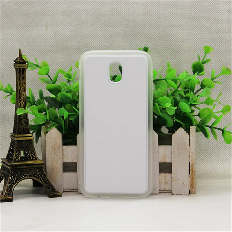 2D сублимационный чистый чехол для Samsung Galaxy J3 J5 J7 2017 TPU крышка алюминиевые вставки 5