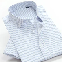 Новое поступление, формальная летняя хлопковая рубашка в полоску с короткими рукавами высокого качества, Мужская модная супер большая рубашка, Большие Размеры M-9XL10XL 39-50