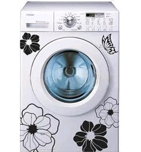 High Quality Household Washing Machine Refrigerator Stickers Flowers Butterflies Wall Stickers Home Decor For Kitchen Bathroom