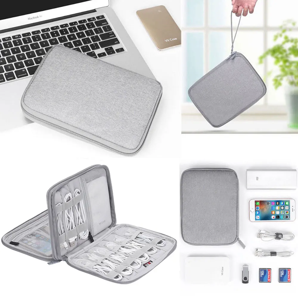 Electronic Accessories Storage Usb Cable Organizer Bag Case Drive Electronic Accessories Storage Usb