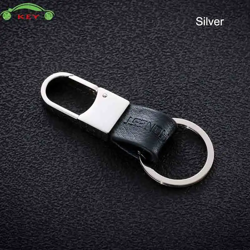 Silver with box Высококлассный брелок для ключей автомобиля Авто Металлическая Мужская цепочка для ключей аксессуары для Suzuki Yamaha smart Land Rover Renault Jaguar Lexus KIA MG - Название цвета: Silver with box