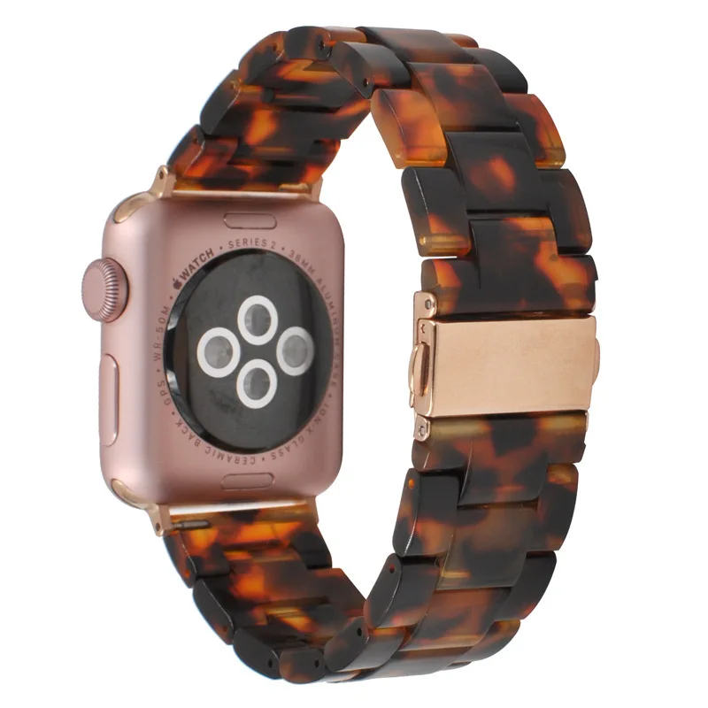 Imitation Ceramic Strap Band for APPLE Watch 3 2 1 42mm 38mm Iwatch Bracelet Wrist Resin 4