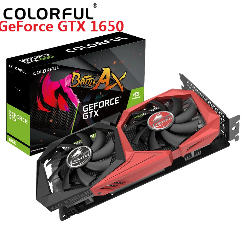 

Colorful GeForce GTX 1650 NB 4G Nvidia Graphics Card GPU GDDR5 Nvidia Video Card 1785MHz 128Bit HDMI DVI DP Ports for Gaming PC