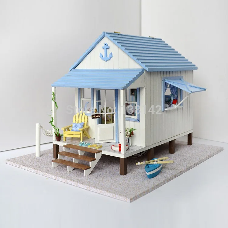 Hágalo usted mismo proyecto de artesanía en miniatura casa de muñecas del océano mundo Guest House Hawaii 