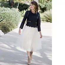 Модная стильная женская юбка на талии, формальная юбка для невесты, однотонная Свадебная юбка для невесты, цвет на заказ и длина