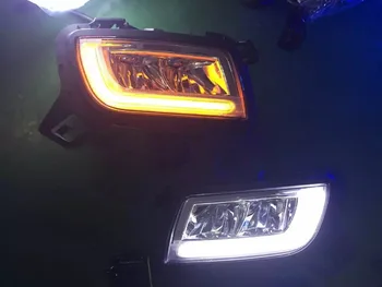 

eOsuns led drl daytime running light fog lamp for 2006-09 Mazda 6, top quality with yellow turn signal, wireless switch control