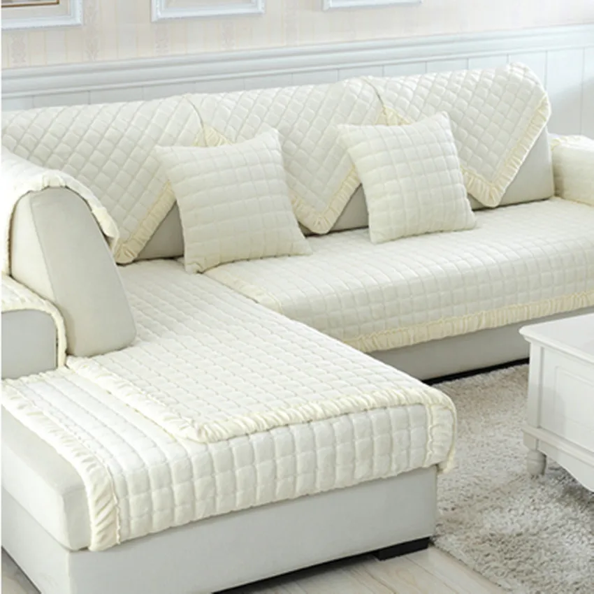 Белый серый плед-чехол для дивана плюшевые длинные меховые чехлы для мебели fundas de sofa секционные диванные чехлы fundas de sofa