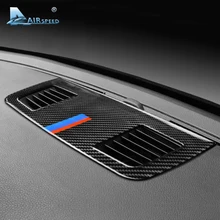 Скорости полета для BMW E90 3 серии аксессуары салона углеродного волокна кондиционер для приборной панели на выходе Vent Обложка отделка украшения