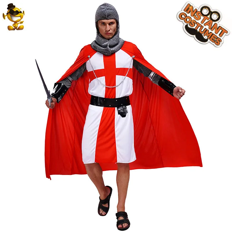 Взрослая Крестовая битва Рыцарь Костюм для костюмированной игры, для Хэллоуина вечерние костюмы для мужчин - Цвет: FF448