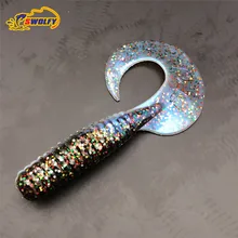 Wholesale 10pcs Silicone Soft Simulation Earthworm Shaped font b Fishing b font Bait Fish Lures Hot