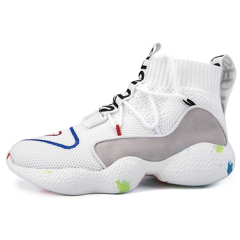 

Knit Vamp High Top Sneakers Men Women Size 35-47 Life Running Shoes Breathable Sport Shoes Zapatillas Hombre Deportiva