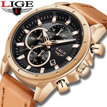 New LIGE Big Dial Business Watch Men Sport Quartz Clock Mens Watches Top Brand Luxury Waterproof Leather Watch Relogio Masculino New LIGE Big Dial Business Watch Men Sport Quartz Clock Mens Watches Top Brand Luxury Waterproof Leather Watch Relogio Masculino