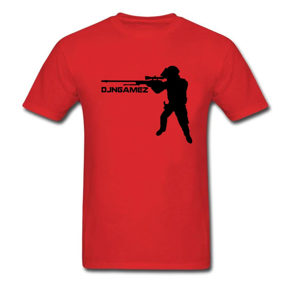 DJN AWP logo Men Plain Party Tops T Shirt Crewneck NEW YEAR DAY All Cotton Top T-shirts Funny Short Sleeve Tops Tees DJN AWP logo red