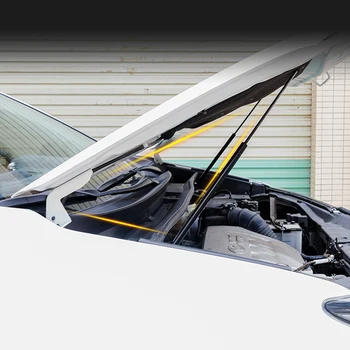

Car Styling Stainless Stain Interior Engine Cover Support Rod Hydraulic Hood 2pcs For Toyota RAV4 XA40 2014 2015 2016 2017