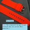 Silicon Rubber 16/18/20/22/24/26/28mm Bright-Colored Solid Watch Multi Color Army Military watchbands Strap Bands Buckle 18mm ► Photo 3/6