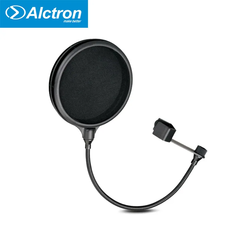Эффективный складной поп фильтр Alctron PF04 съемный для микрофона с двумя