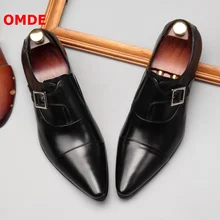 OMDE Leather Buckles Loafers Pointed Toe Mens Dress Shoes Slip On Oxford Shoes For Men Luxury Formal Shoes Men's Wedding Shoes OMDE Leather Buckles Loafers Pointed Toe Mens Dress Shoes Slip On Oxford Shoes For Men Luxury Formal Shoes Men's Wedding Shoes