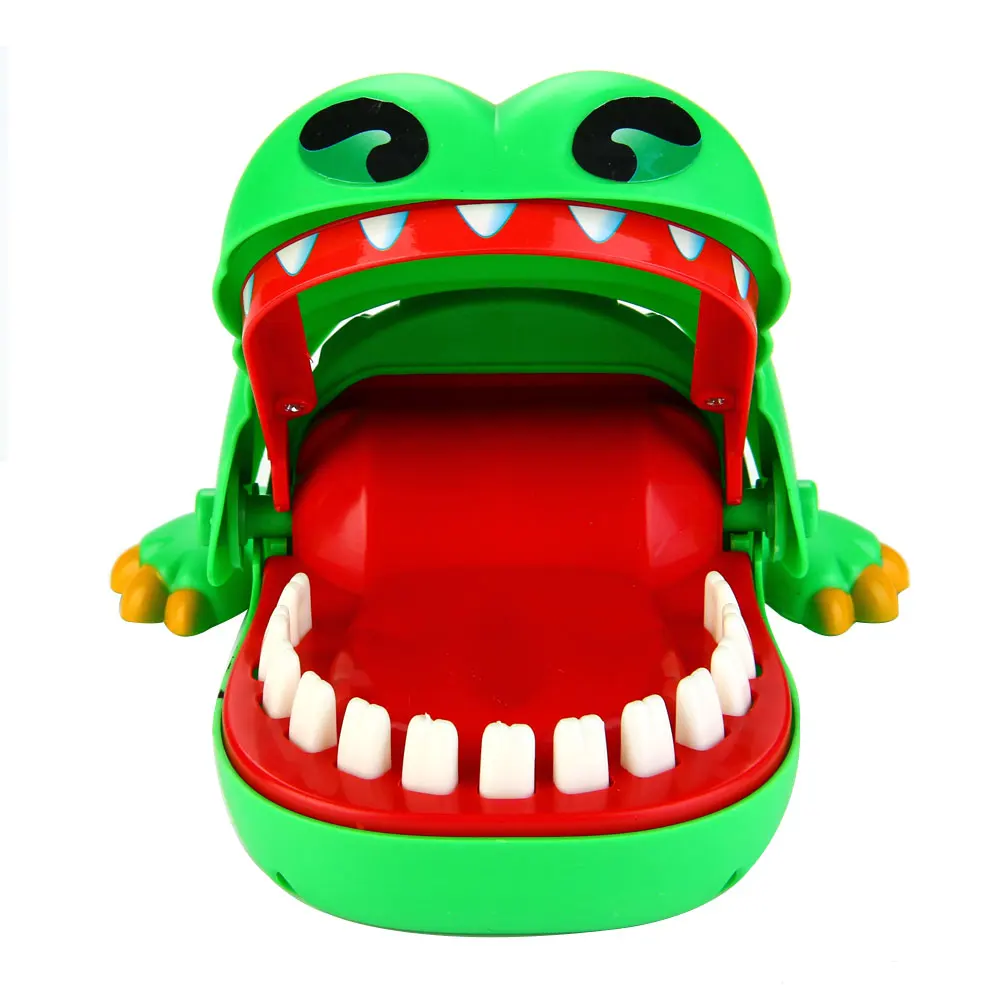 Enjoybay Large Crocodile Mouth Bite Finger Game Toys Funny Shark Bulldog Dentist Bite Finger Game Joke Toy for Kids Family Prank Enjoybay Large Crocodile Mouth Bite Finger Game Toys Funny Shark Bulldog Dentist Bite Finger Game Joke Toy for Kids Family Prank