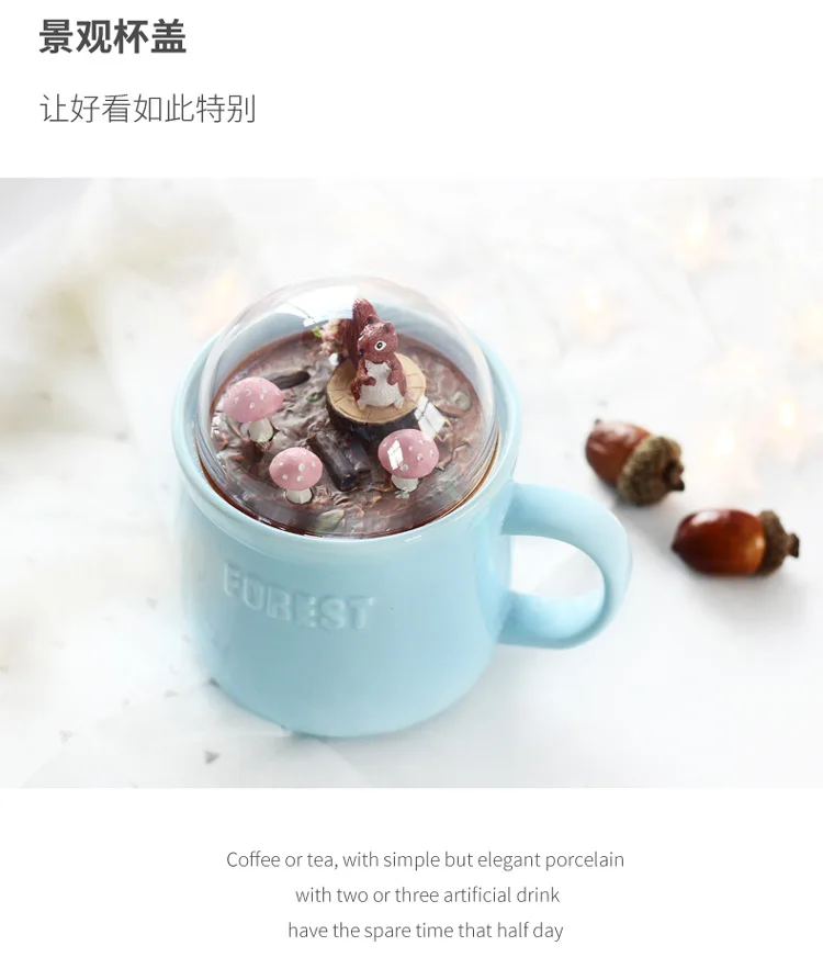 400ml Cute Creative Cute Animal Zone Milk Coffee Mug Water Ceramic Mug Cup Tea Cup Cartoon Kitty Home Office Cup For Fruit Juice