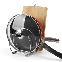 Творческий Многофункциональный нержавеющая сталь горшок крышкой разделочная доска стойки кухонные принадлежности стойки разделочная доска стойке wx8201528