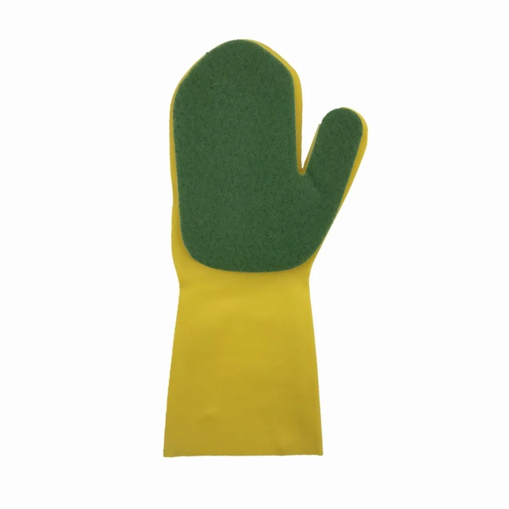 Washing Up Gloves Melamine Dish Sponge Dishwashing Glove Kitchen Garden Cleaning Magic Sponge Scouring Cloth Latex Gloves (25)
