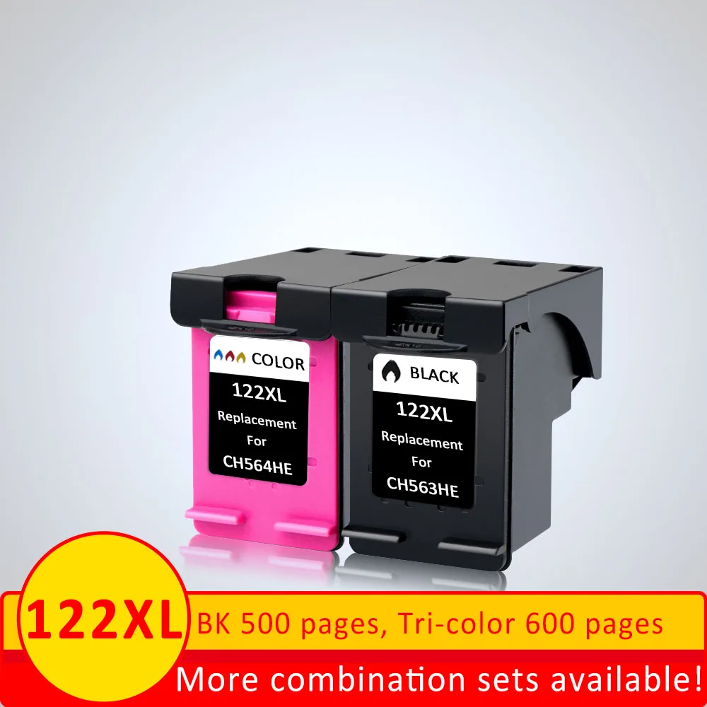 XiangYu Reemplazo de cartucho de tinta recargado para HP 122 XL, HP Deskjet  3000 3052A 3054 3540 D1000 Envy 5530 4632, 2 paquetes, 122XL|Cartuchos de  tinta| - AliExpress